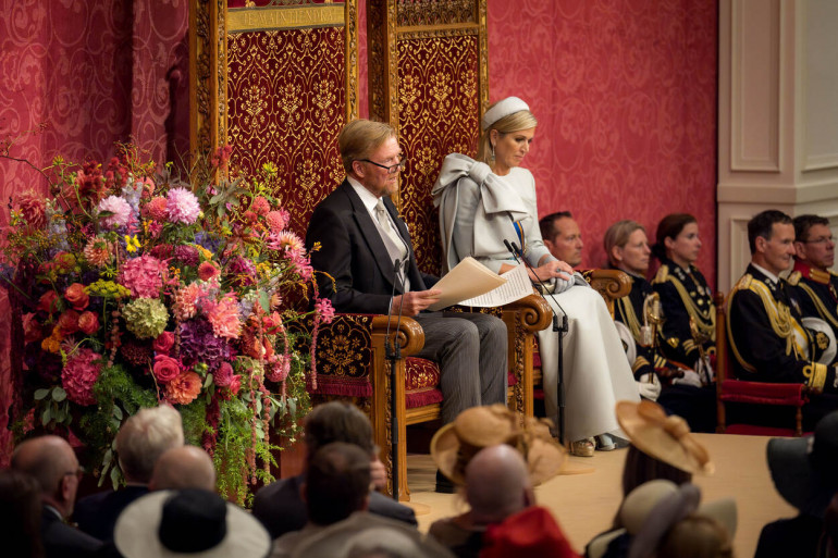 Foto troonrede 2024_Koning Willem-Alexander en Koningin Maxima